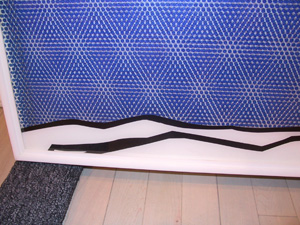 Arctic Landscape, 1964 (RLCR 825). Detail of dots applied to inward-facing side of plexiglas