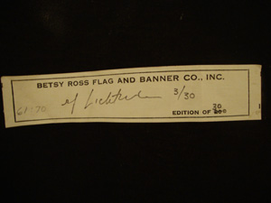 Modular Banner, 1970 (published 1970, fabricated 1970–c.1972) RLCR 1892.3/30.  Example of signed publisher's label