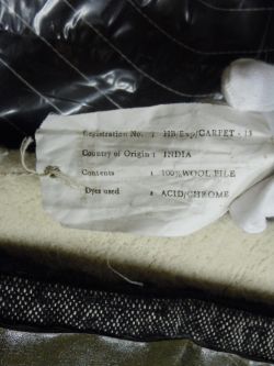 Amerind Landscape Tapestry, 1979 (manufactured c. 1979–85) RLCR 2869.14/20.version7b.  Verso of manufacturer's label