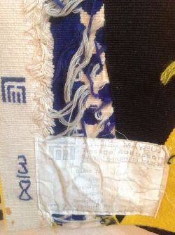 Still Life Tapestry, 1973 (manufactured 1973–75) RLCR 2245.3/8.  Manufacturer's label with faded signature. Designated artist copy