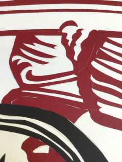 Red Apple and Yellow Apple (Study), 1982 (RLCR 3142). Detail