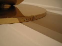 Modern Sculpture with Velvet Rope, 1968 (fabricated 1968–69) RLCR 1629.3/3[2].  Inscription on short element