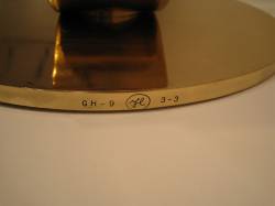 Modern Sculpture with Velvet Rope, 1968 (fabricated 1968–69) RLCR 1629.3/3[2].  Inscription on tall element