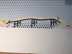 Vista with Bridge (Study), 1996 (RLCR 4624). Detail