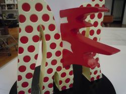 Metallic Brushstroke Head (Maquette), 1993 (RLCR 4221). Detail