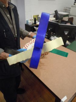 Metallic Brushstroke Head (Maquette), 1993 (RLCR 4221). Top view