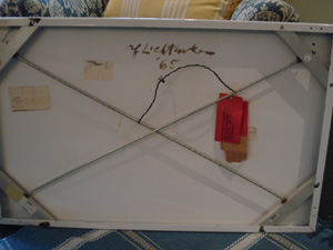 Sunrise, c. 1964 (fabricated c. 1964–65) RLCR 1010.LC-243 (LC 243).  Verso