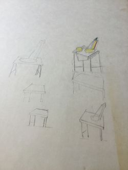 Cup and Saucer II and Lamp on Table (Studies), 1976 (RLCR 2436). Detail