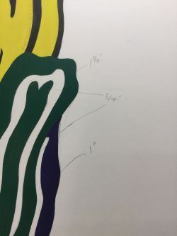 Five Brushstrokes (Study), 1984 (RLCR 3293). Detail