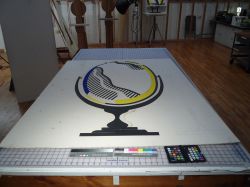 Mirror II (Study), c. 1977 (RLCR 2633). Indications for base shape in pencil