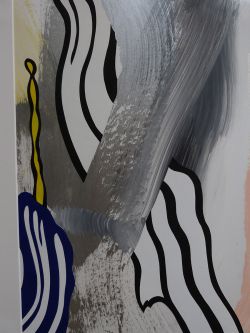 Painting on Blue and Yellow Wall (Study), 1983 (RLCR 3222). Detail