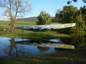 Mermaid Sailboat, 1994 (fabricated 1994) (RLCR 4276). Hull at Storm King Art Center, Mountainville, N.Y. in 2010