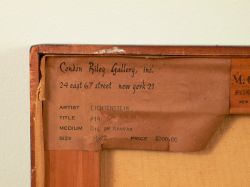 Untitled, c. 1958 (RLCR 536). Condon Riley Gallery label