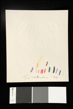 Cubist Still Life with Playing Cards (Study), 1974 (RLCR 2273). Verso