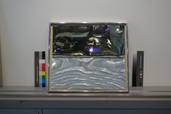 Quiet Sea and Sky, 1965 (RLCR 1125). Artwork in welded aluminum frame
