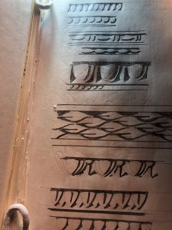 Entablature (Studies), c. 1971 (RLCR 1998.1). Linear depressions in raking light