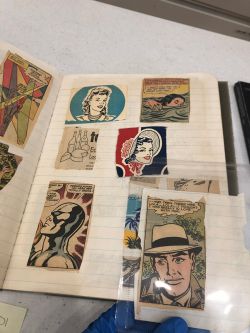 Jericho Compositions Notebook, Drawings in this book c. 1970–76 (RLCR 1923). Cutout and matching cut paper, page 12r