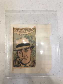 Jericho Compositions Notebook, Drawings in this book c. 1970–76 (RLCR 1923). Cut paper from page 12r