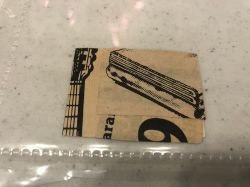 Jericho Compositions Notebook, Drawings in this book c. 1970–76 (RLCR 1923). Cut paper from page 16v