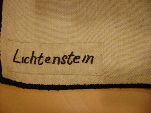 Composition Tapestry, c. 1986 (published after 1990) Label on verso (tapestry withdrawn from PIASA auction)