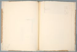 Piazzesi Romboli Sketchbook, Drawings in this book c. 1982–93 (RLCR 3181). Cutout measuring 3 1/4 x 7 3/4 inches (page 15)