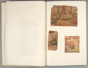 NY Central Beige Sketchbook [2], Drawings in this book c. 1987–96 (RLCR 3690). Comic clippings (page 4). Top image from: Hamilton, Edmond (writing), Curt Swan (pencil), George Klein (ink). "Superman in Kandoor." Superman 158 (January 1963).