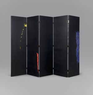 Artwork: Screen with Brushstrokes, c. 1984–86 (fabricated c. 1986–1990) (RLCR 3401) Photo: Courtesy Christie's RLCR 3401.2/12