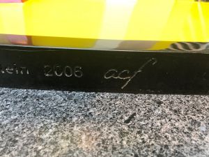 Lamp, 1977 (fabricated 1978, posthumous AP fabricated 2006) RLCR 2682.AP.  Inscription