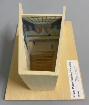 Chapel of the Eucharist Mural (Study), 1997 (RLCR 4664). 1997/1998 maquette by Renzo Piano Studio