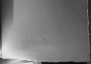 Piazzesi Rombetti Sketchbook, Drawings in this book c. 1980, c. 1990–94 (RLCR 3002). "F. AMATRUDA AMALFI" watermark