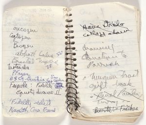 Mead Memo Book, Drawing in this book c. 1991–94 (RLCR 4097). Page 3v and page 4