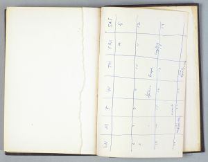 Small Black Sketchbook [1], Drawings in this book c. 1967, c. 1994–97 (RLCR 1512). Calendar (page 130)