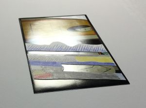 Reflections on "The Artist's Studio" (Study), 1989 (RLCR 3804). Collage under raking light