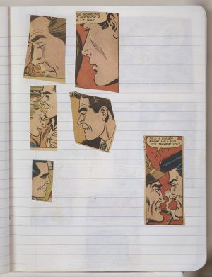 Semester Composition Notebook, Transfer drawing in this book c. 1977 (RLCR 2655). Page 10r