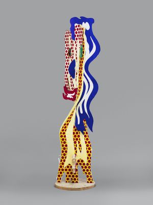 Artwork: Metallic Brushstroke Head (Maquette), c. 1992 (RLCR 4146)