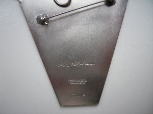 Modern Head Pendant, 1968 (published 1968) Signature and markings, including "STERLING," on verso