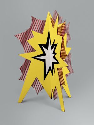 Artwork: Standing Explosion (Yellow #3), 1965 (fabricated 1965) (RLCR 1161) Photo: Courtesy Sotheby's Face A