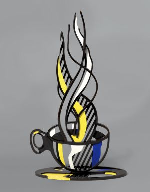 Artwork: Cup and Saucer II, 1977 (fabricated 1977, posthumous 0/3 fabricated 2021) (RLCR 2547) Photo: Courtesy Christie's London RLCR 2547.2/3