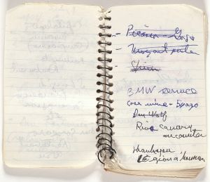 Mead Memo Book, Drawing in this book c. 1991–94 (RLCR 4097). Page 8r