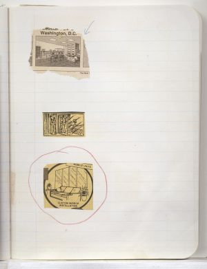 Interiors Compositions Notebook, Drawings in this book c. 1991–94 (RLCR 4096). Page 12