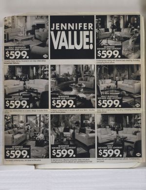 Interiors Compositions Notebook, Drawings in this book c. 1991–94 (RLCR 4096). Loose clipping between pages 49 and 50