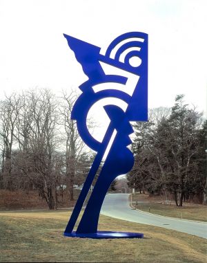 Modern Head, 1974 (fabricated c. 1991, painted 1994) (RLCR 2320). At Nassau County Museum of Art, Roslyn Harbor, N.Y.