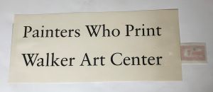 Walker Art Center T-Shirt (Study), 1984 (RLCR 3395). Text provided by Lichtenstein to be printed on back of RLCR 3397, Walker Art Center T-Shirt. Paper is 4 3/8 x 10 1/4 inches.