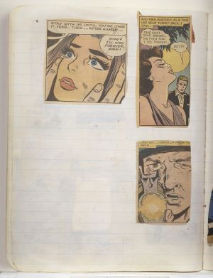 Jericho Compositions Notebook, Drawings in this book c. 1970–76 (RLCR 1923). Page 13v