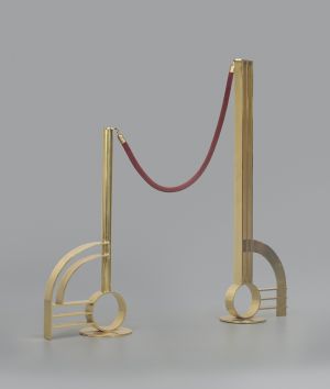 Artwork: Modern Sculpture with Velvet Rope, 1968 (fabricated 1968–69) (RLCR 1629) Photo: Courtesy Whitney Museum of American Art RLCR 1629.2/3