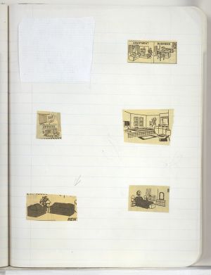 Artwork: Interior (Studies), c. 1991–94 (RLCR 4096.7)  REF NB1: Page 38