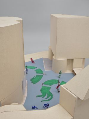 Artwork: Singapore Brushstrokes and Landscape (Maquette), c. 1996 (RLCR 4599)