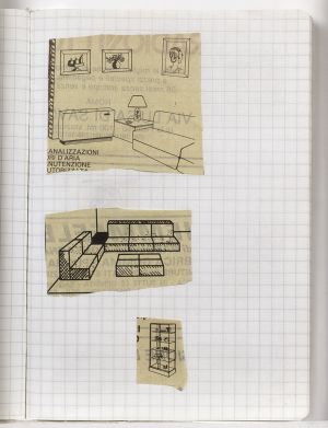 Minibook Notebook, Drawing in this book c. 1989 (RLCR 3789). Page 3