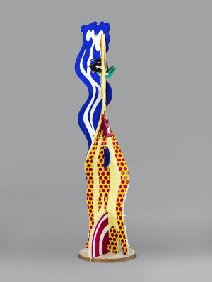 Artwork: Metallic Brushstroke Head (Maquette), c. 1992 (RLCR 4146)