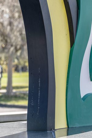 Five Brushstrokes, 1984 (fabricated 1994, posthumous AP fabricated 2010) RLCR 3403.AP.  Inscription